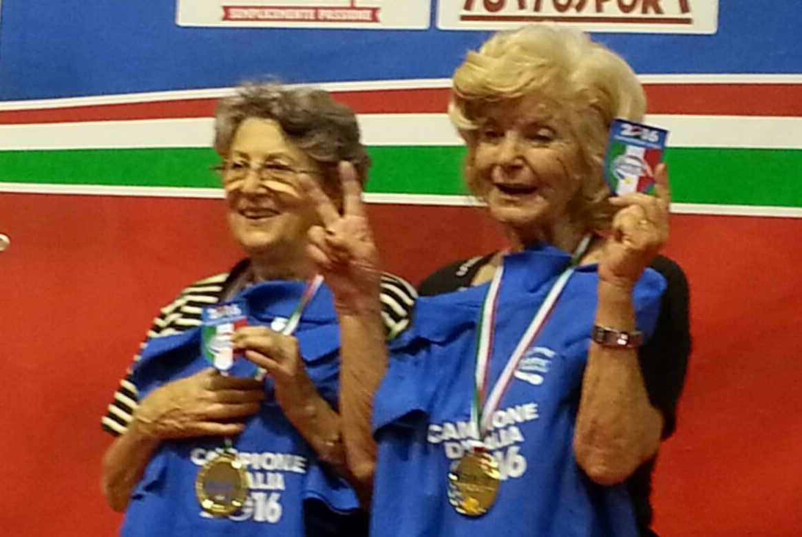 Foto 3 Cristina Pais e Maria Grazia Casolaro campionesse italiane 2016 di doppio Over 75