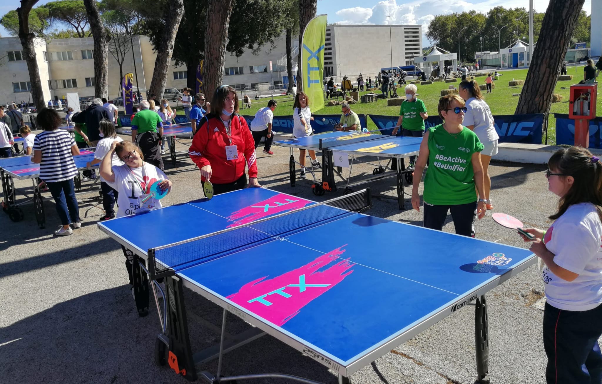 Foto 3 i ragazzi di Special Olympics provano il TTX