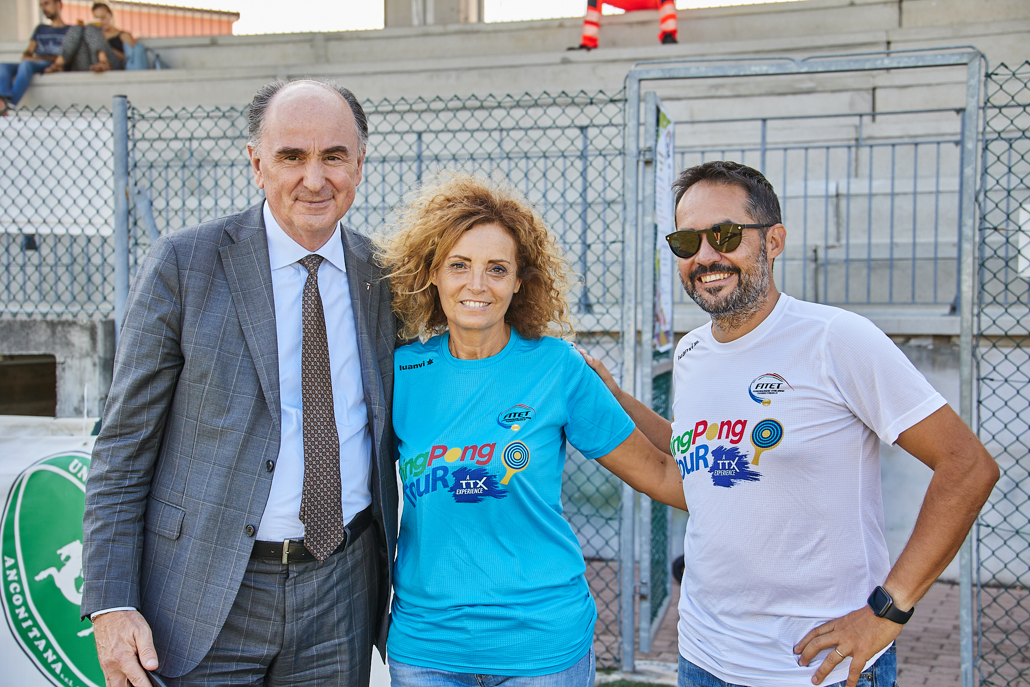 Foto 3 il presidente del CONI Regionale Fabio Luna Ornella Guglielmino della segreteria dellAssessore allo Sport Andrea Guidotti e M