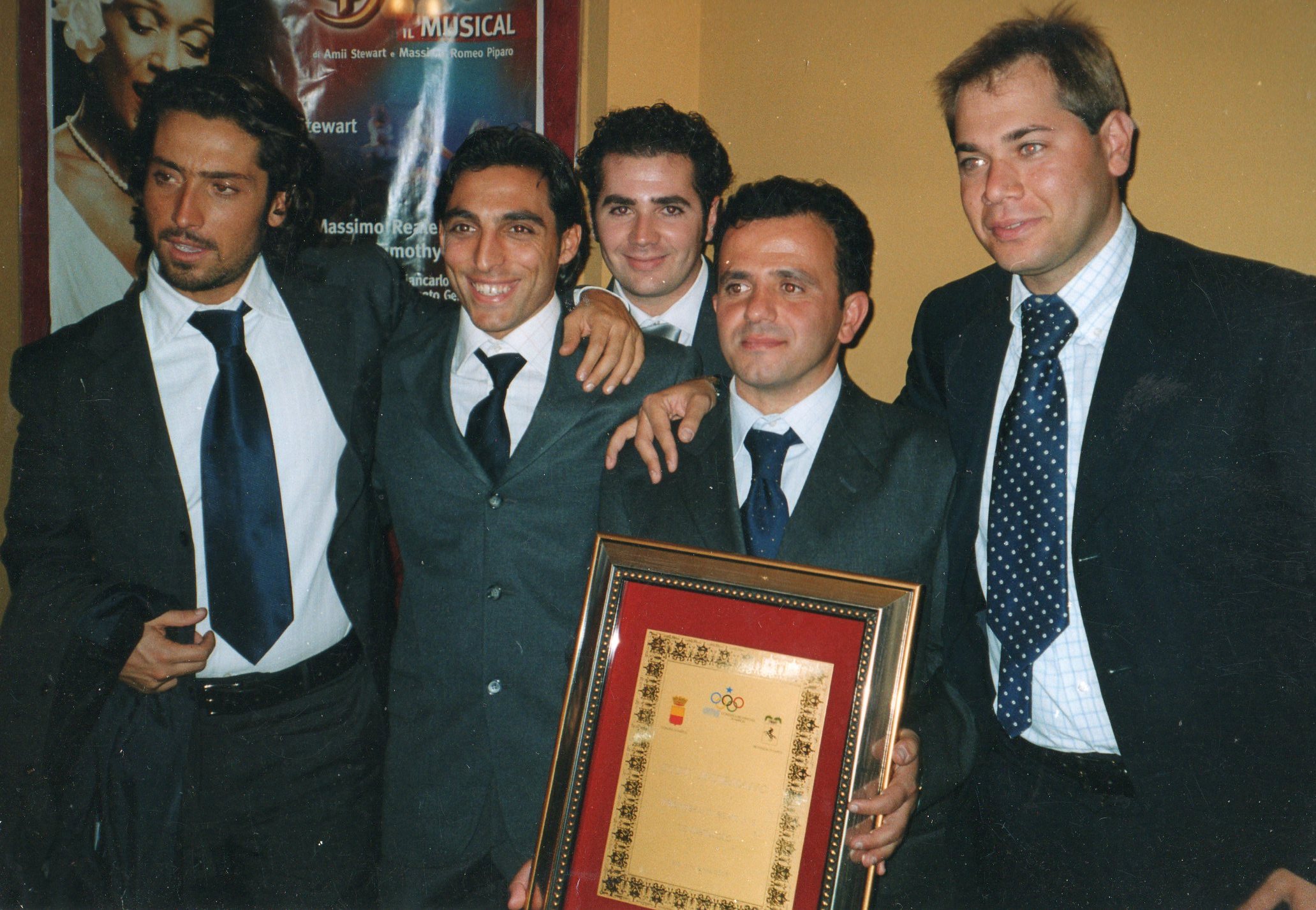 Foto 4 2002 2003 Promozione A2 da sx De Rsa S. De Rosa P. Cacciapuoti D. Ciambriello B