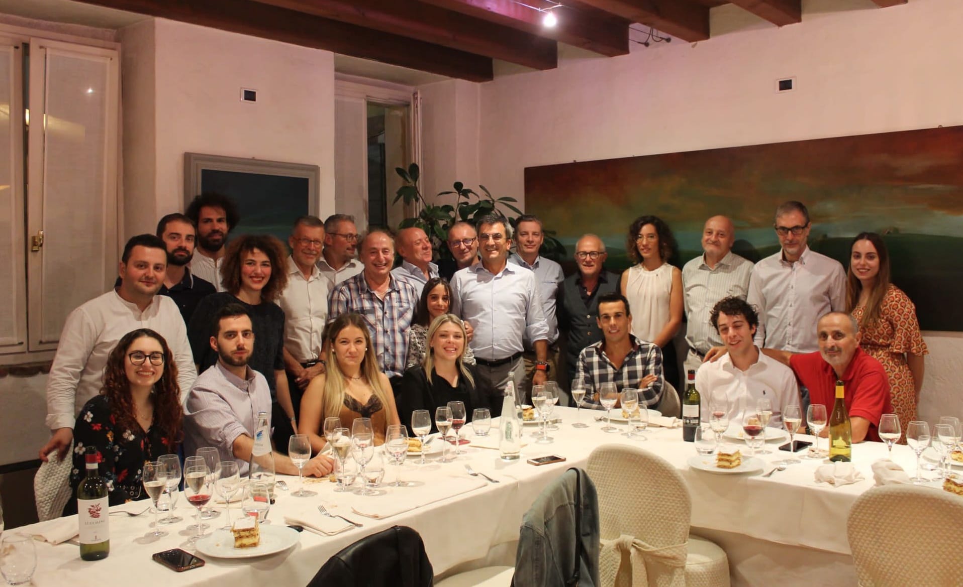 Foto 4 tutti i presenti alla serata dei festeggiamenti