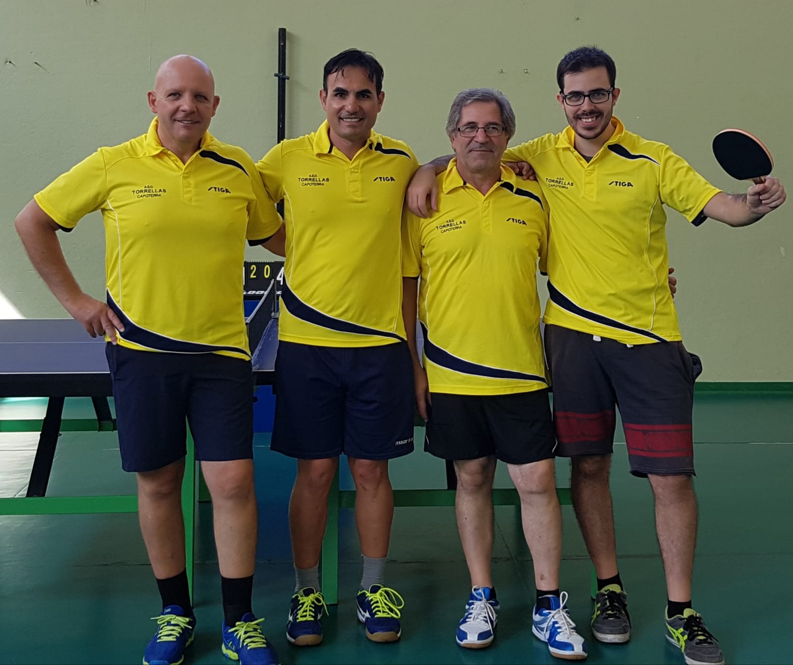 Foto 5 La formazione della D2 del 2018 Da sx Cingolani Schirru Carboni Saba