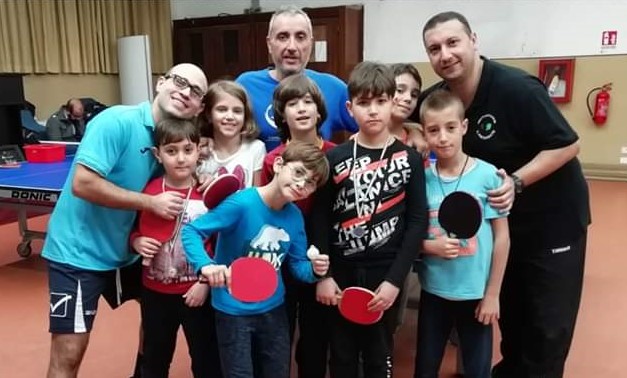 Foto 7 Il settore giovanile con il referente tecnico regionale Bruno Esposito