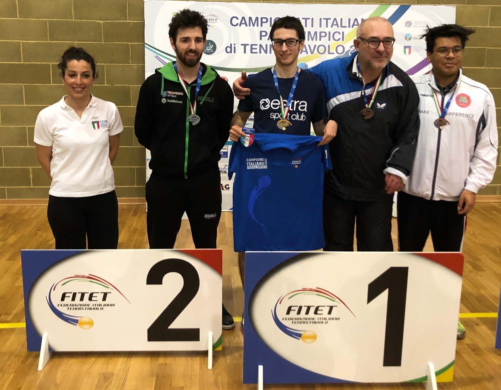 Francesco Lorenzini sul podio ai Campionati Italiani Paralimpici 2019