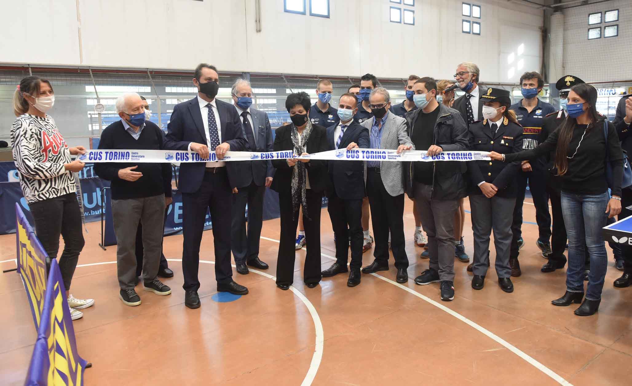 Frandent Group Cus Torino inaugurazione Palasport di Grugliasco taglio del nastro