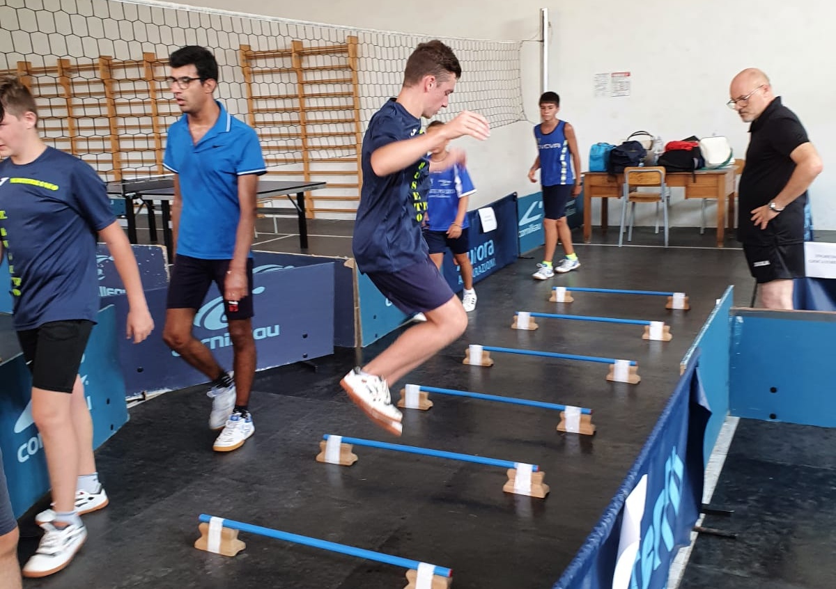 Germaine Lecocq una fase di allenamento