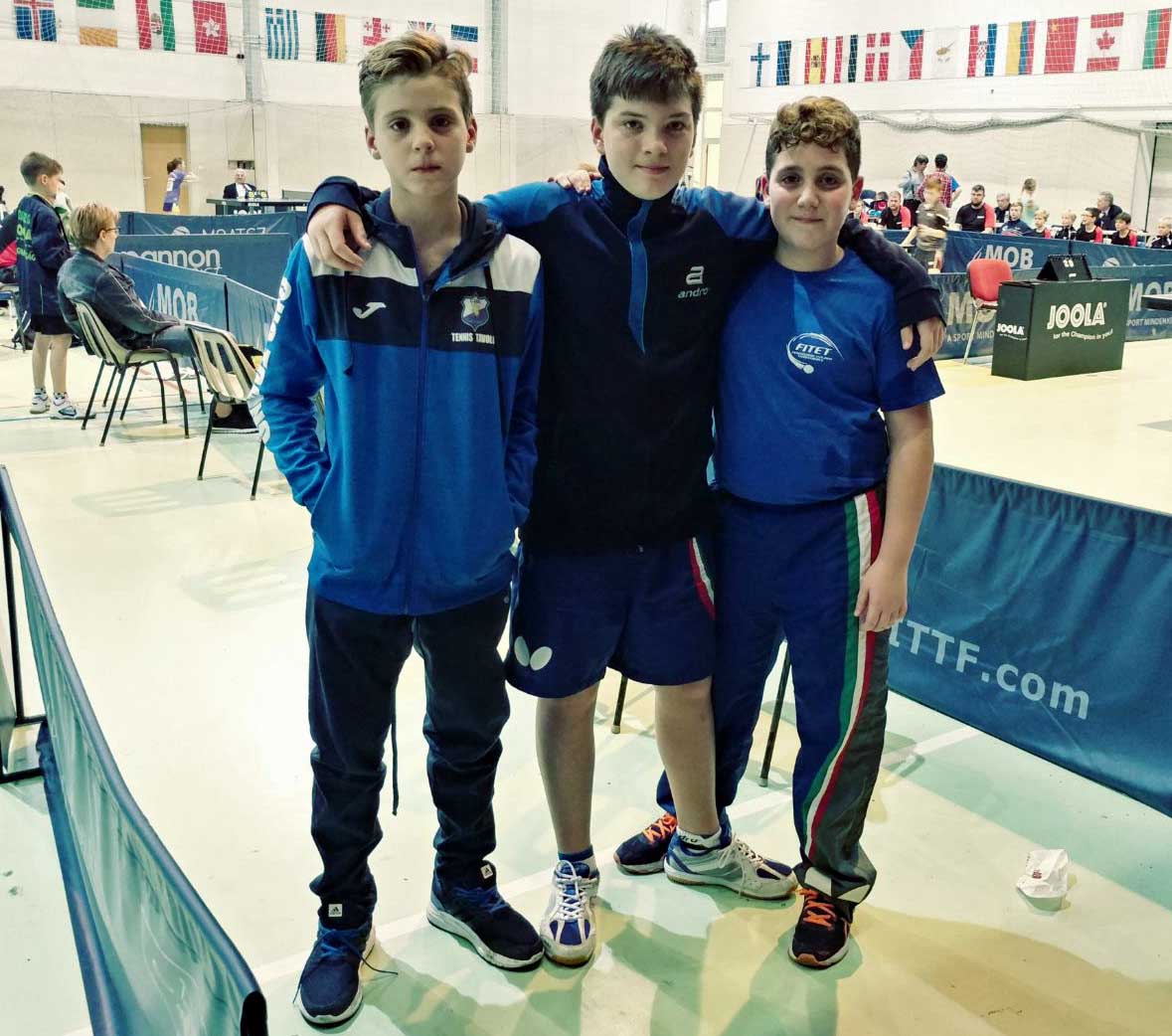 Giacomo Allegranza Attilio Serti e Daniele Spagnolo