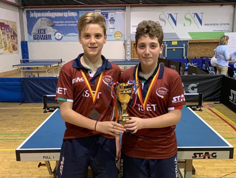 Giacomo Allegranza e Daniele Spagnolo bronzo a squadre agli Youth Balkan Championships 2019