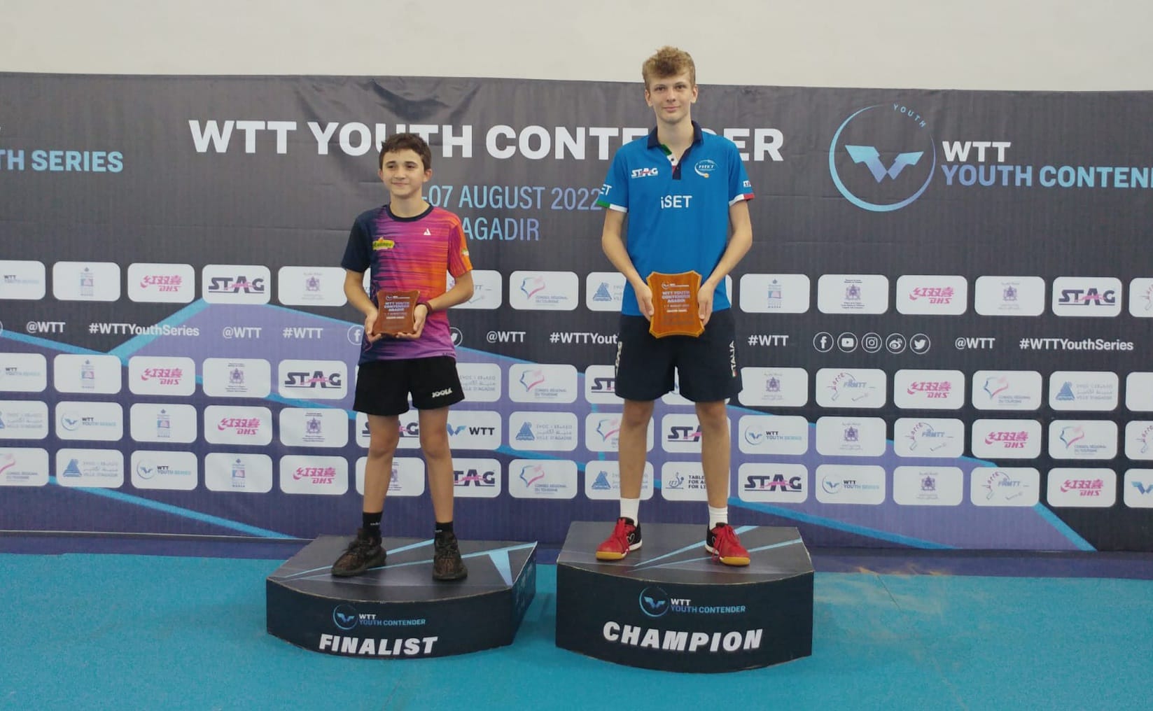 Giacomo Izzo vince singolare Under 15 al WTT Youth Contender Agadir 2022