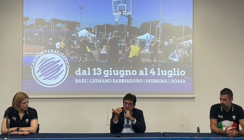 Giada Rossi alla presentazione dei Campus estivi paralimpici 2