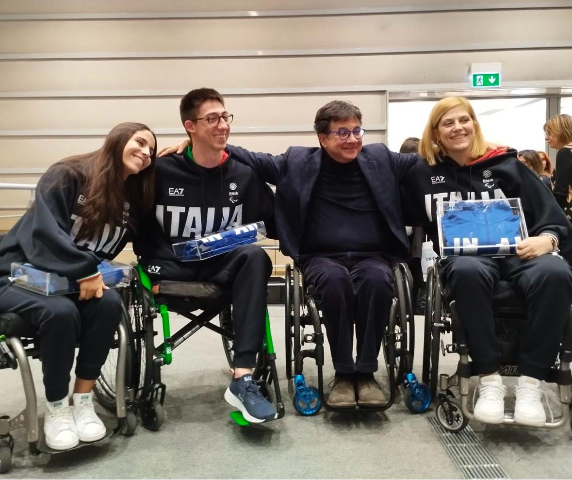 Giada Rossi allintitolazione dellAuditorium Inail ad Antonio Maglio