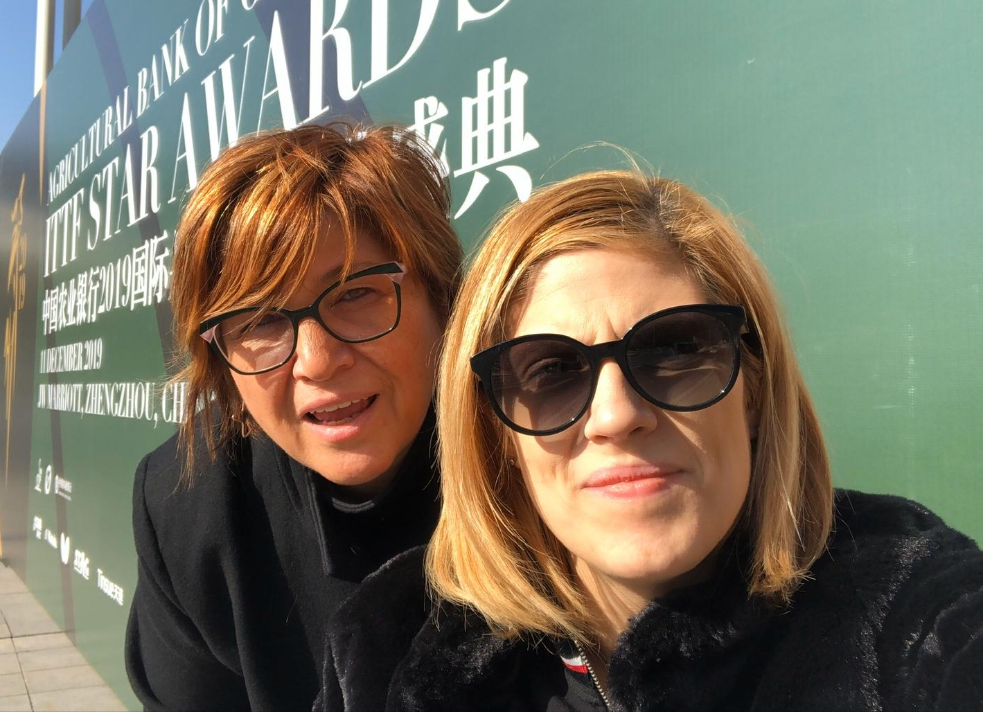 Giada Rossi e mamma Mara a Zhengzhou