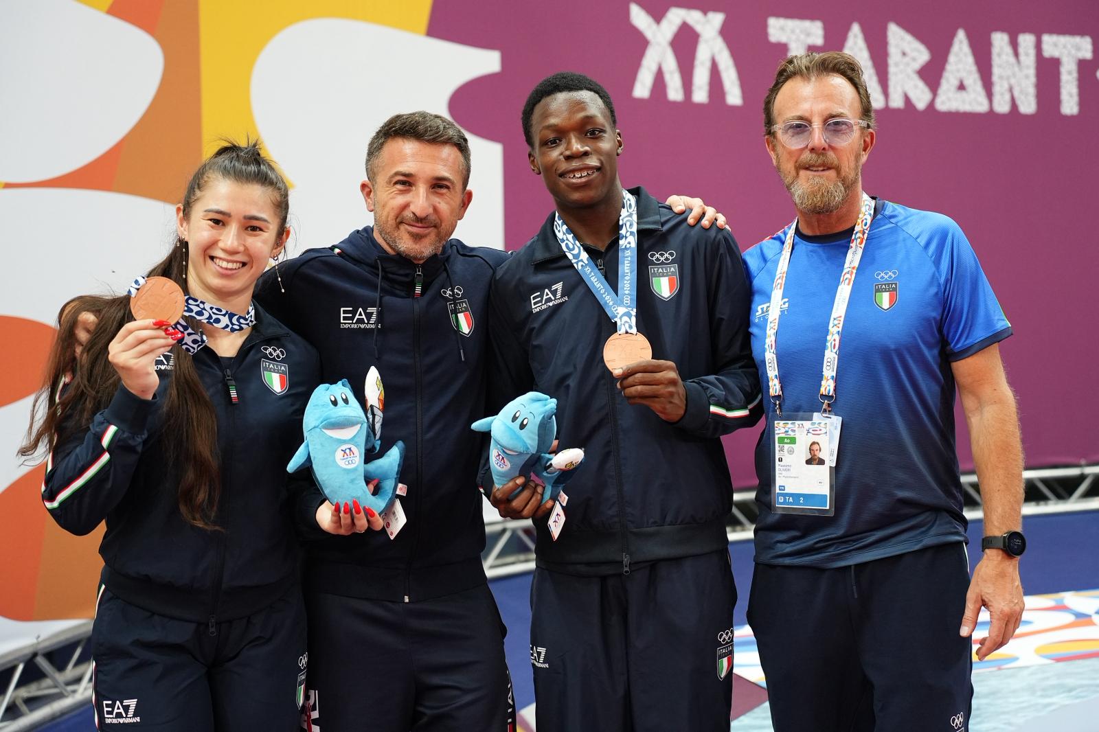 Giochi del Mediterraneo di Taranto 2026 John Oyebode e Gaia Monfardini medaglie di bronzo con</p>...		




	<!--  <p class=