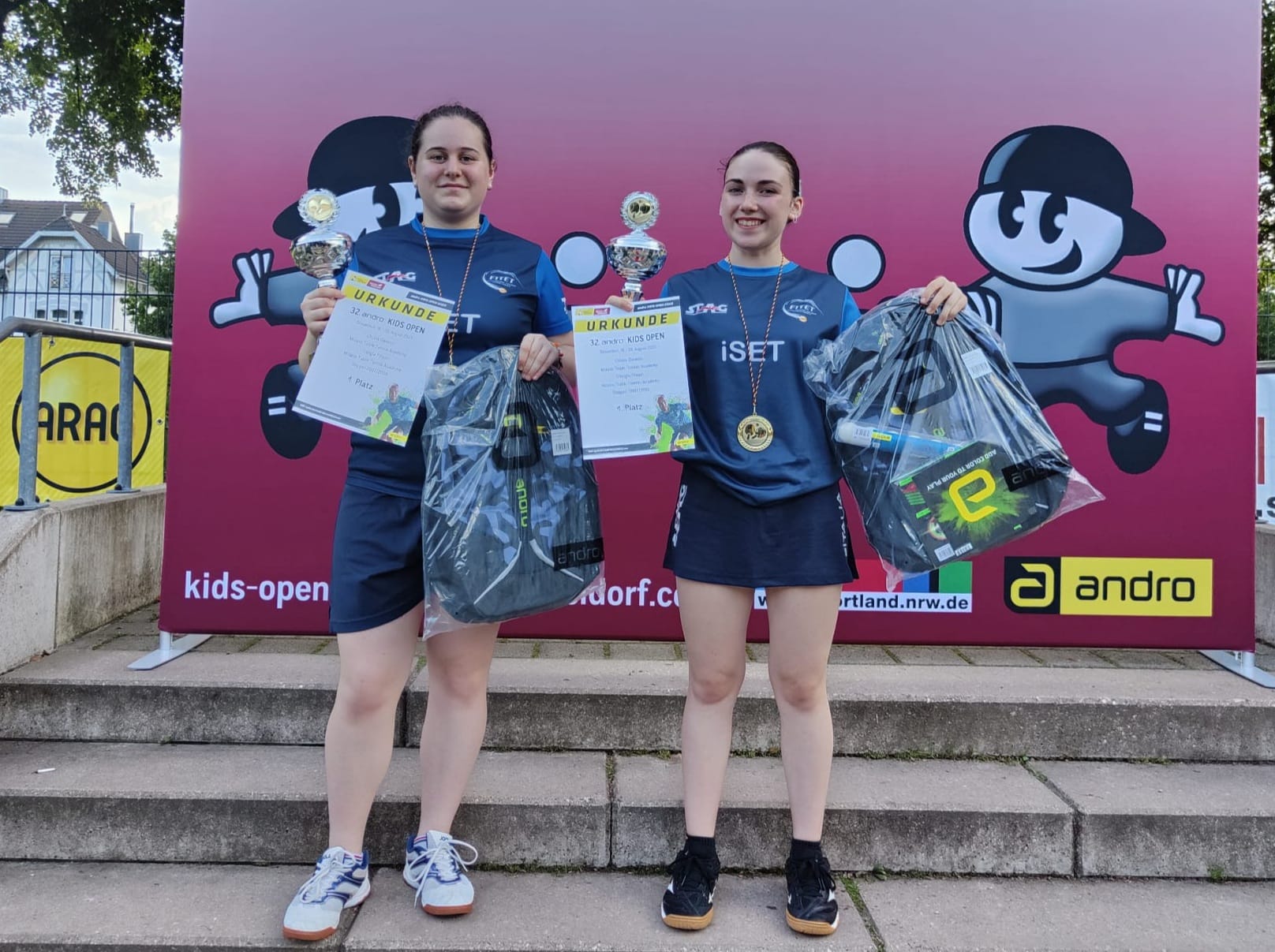 Giorgia Filippi e Chiara Daverio vincono il doppio Under 17 al Kids Andro Open di Dusseldorf 2023