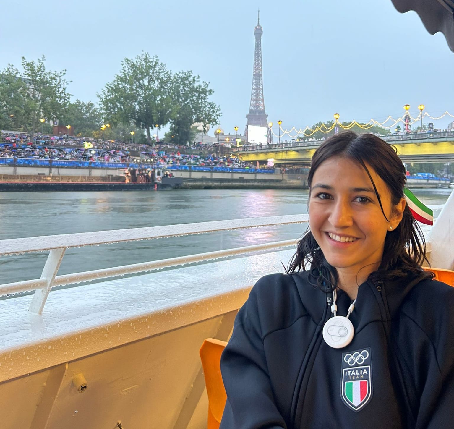 Giorgia Piccolin alla cerimonia di apertura delle Olimpiadi di Parigi 2024
