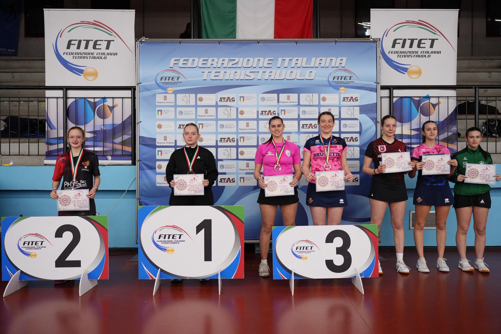 Giornate_Rosa_10-11_gennaio_2026_a_Terni_podio_del_singolare_Top_3