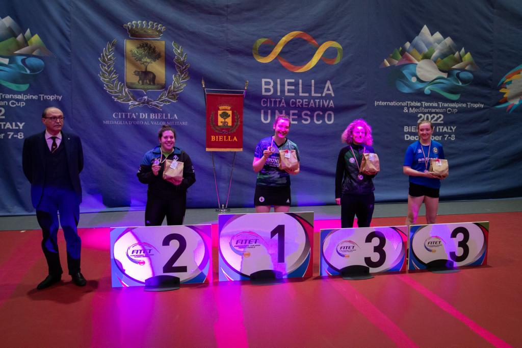 Giornate Rosa di Biella 2022 podio del singolare di terza categoria
