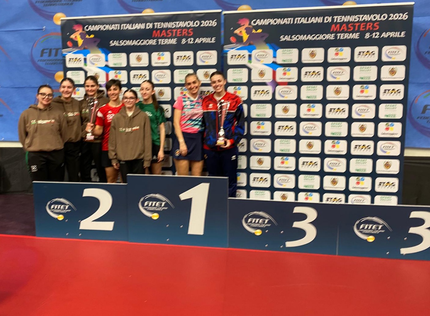 Giornate Rosa di Salsomaggiore 3 4 aprile 2026 podio della classifica per società