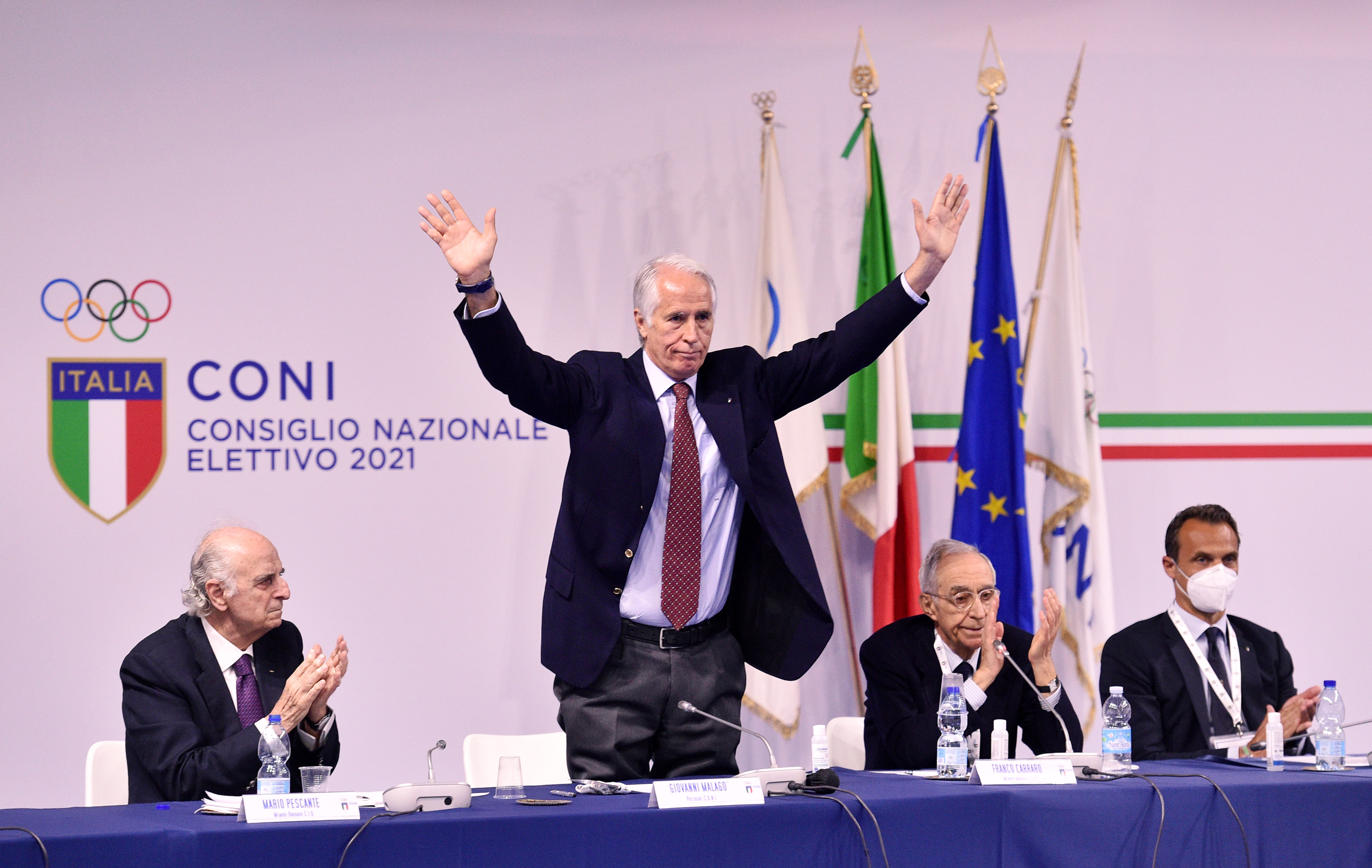 Giovanni Malagò rieletto presidente del Coni per il quadriennio 2021 2024