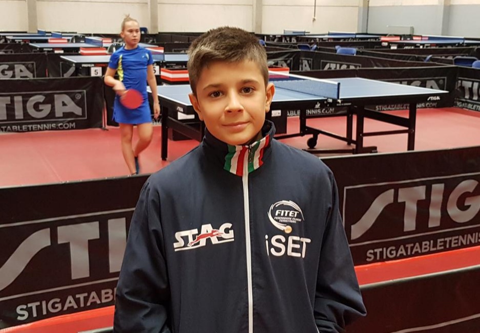 Giuseppe Calarco allo Stiga Masters Minimes 2018