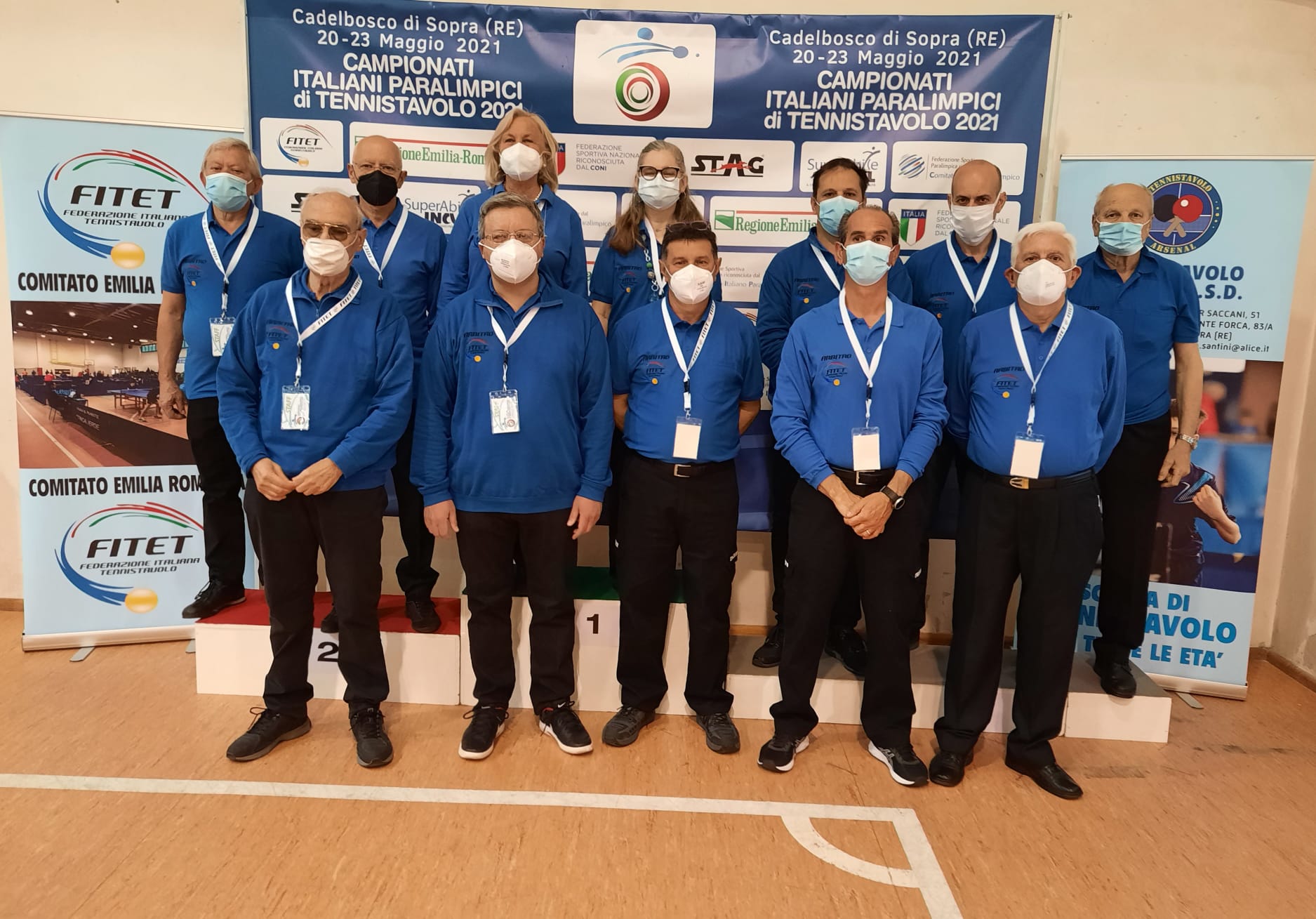 Gruppo arbitrale Campionati Italiani Paralimpici 2021