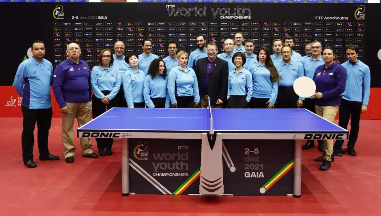 Gruppo arbitrale Campionati Mondiali Giovanili di Vila Nova de Gaia 2021