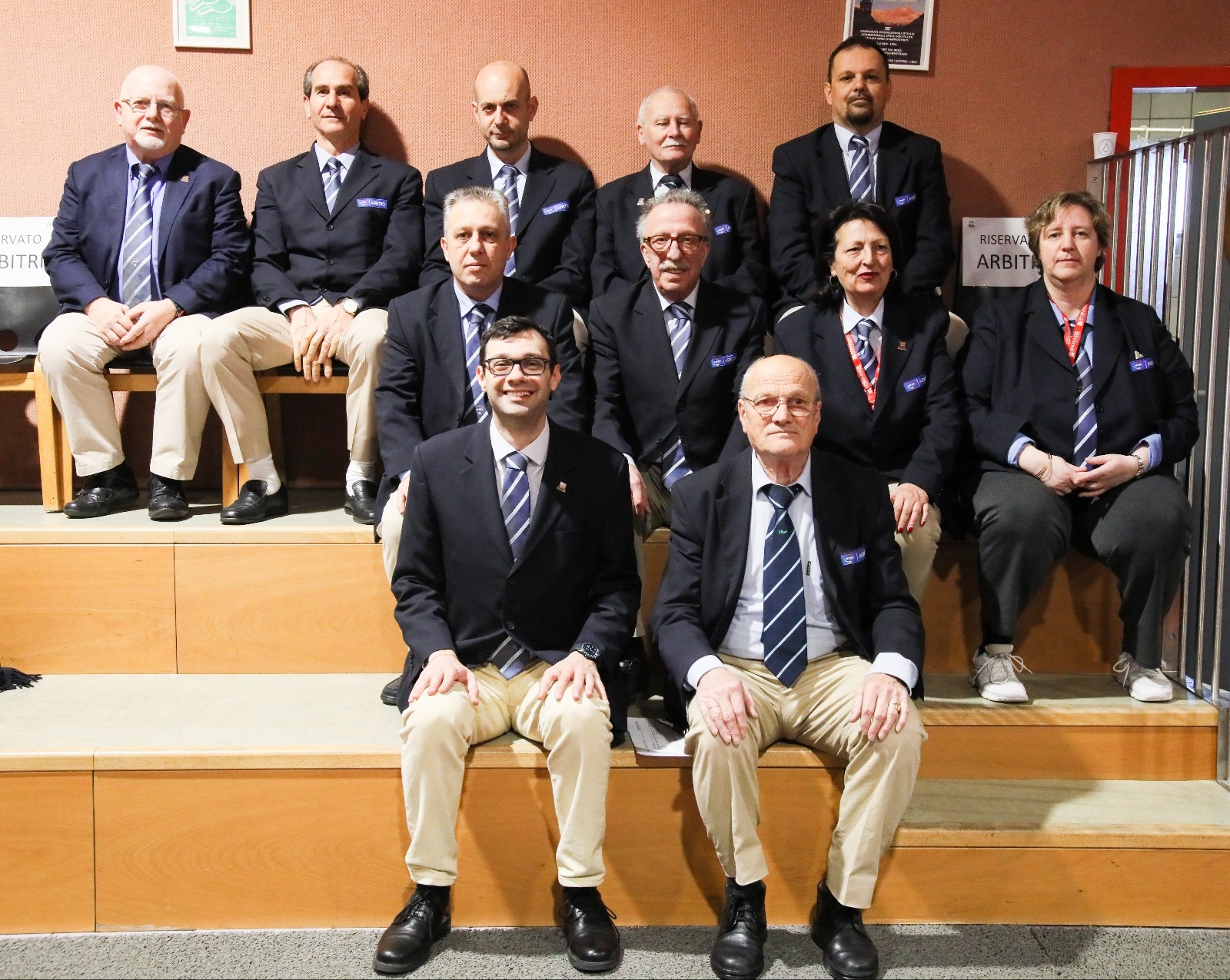 Gruppo arbitri Campionati Italiani Assoluti Bolzano 2019