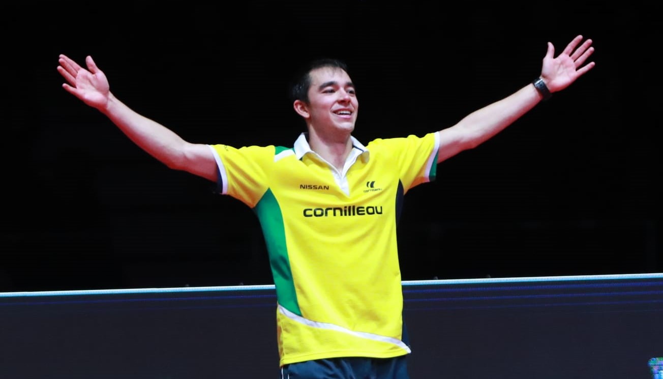 Hugo Calderano batte Fan Zhendong alle Grand Finals 2018