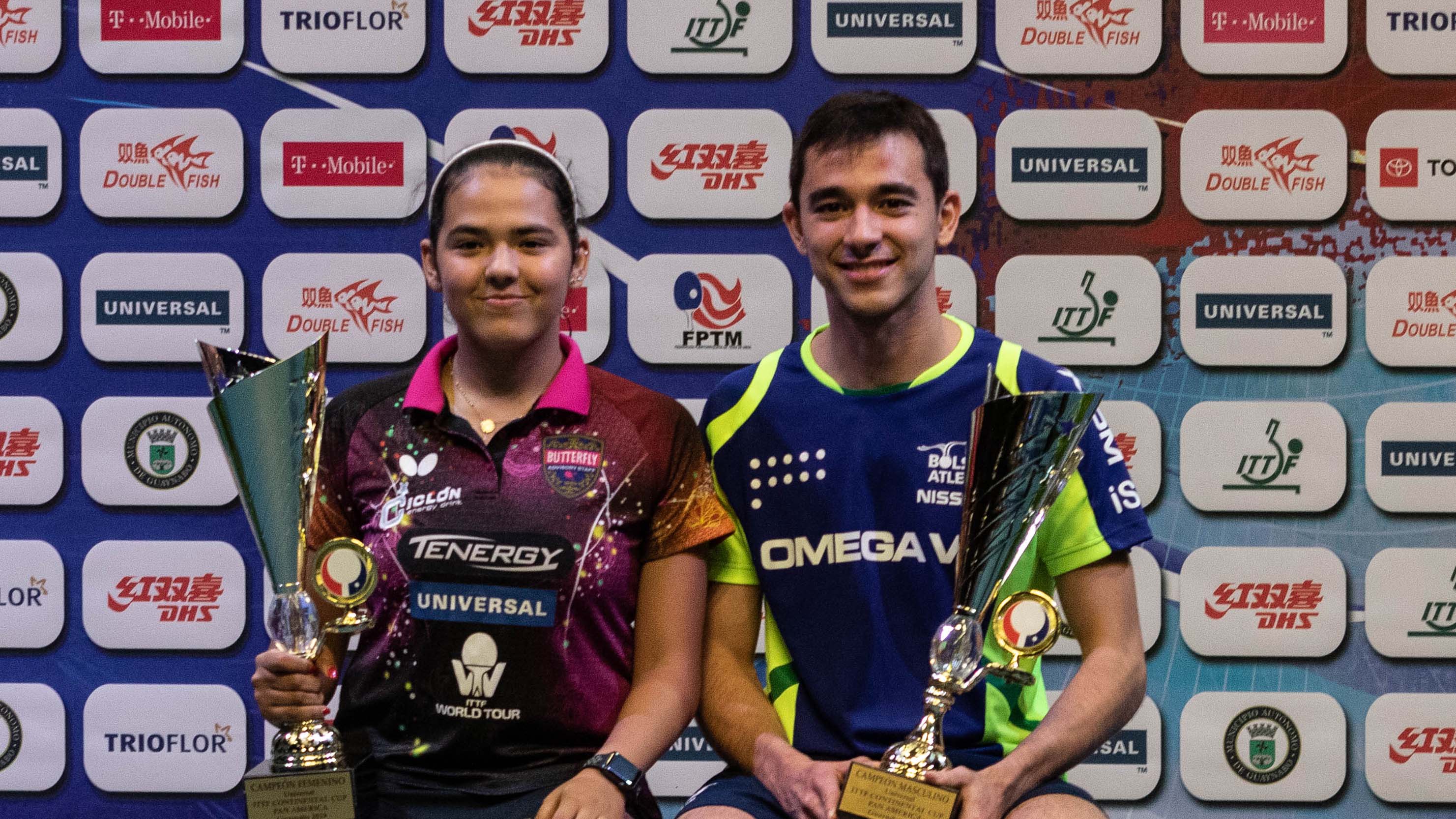 Hugo Calderano e Adriana Diaz vincitori dellUniversal Pan America Cup 2019