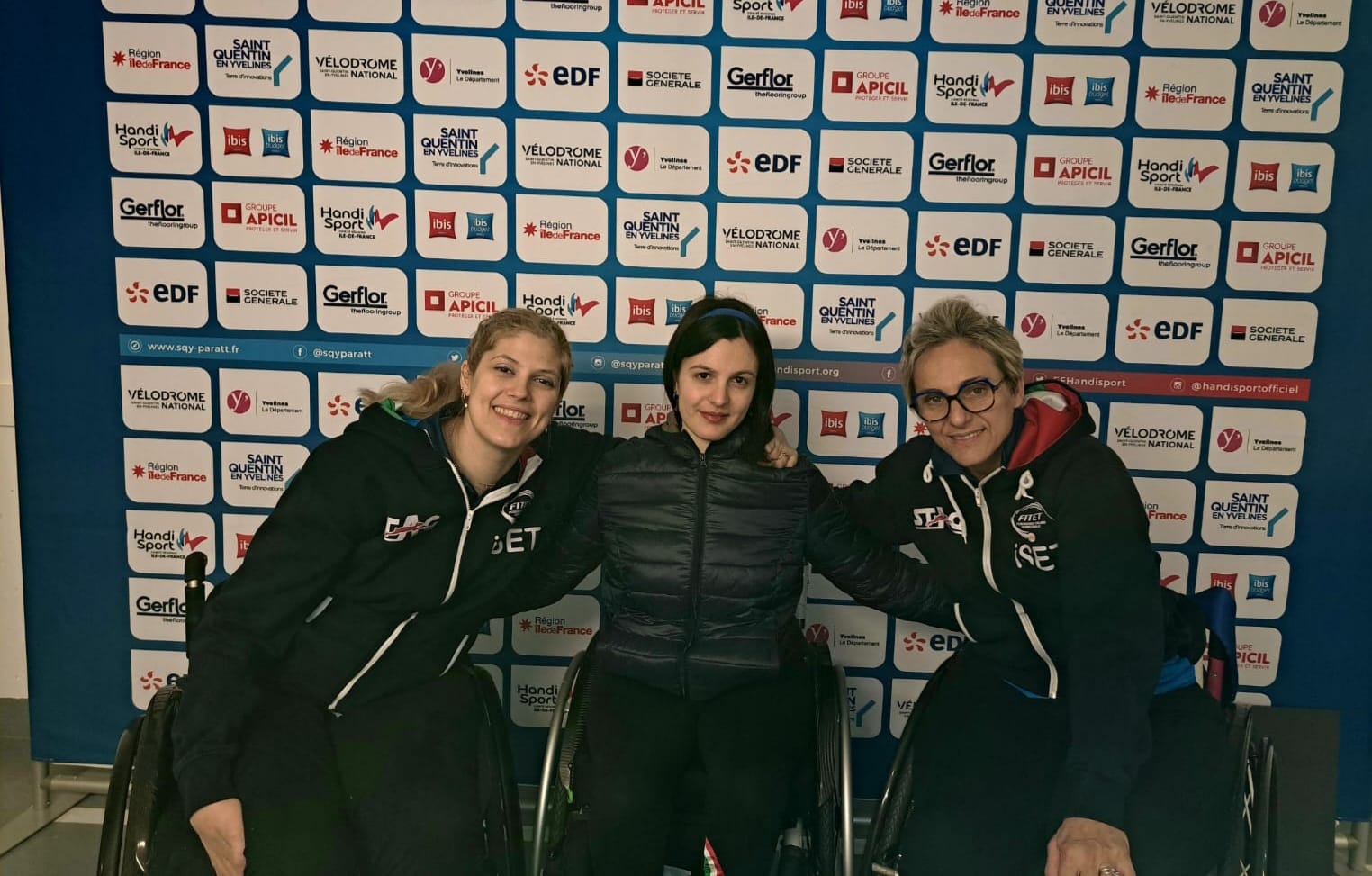 ITTF SQY French Para Open 2023 Giada Rossi Carlotta Ragazzini e Michela Brunelli