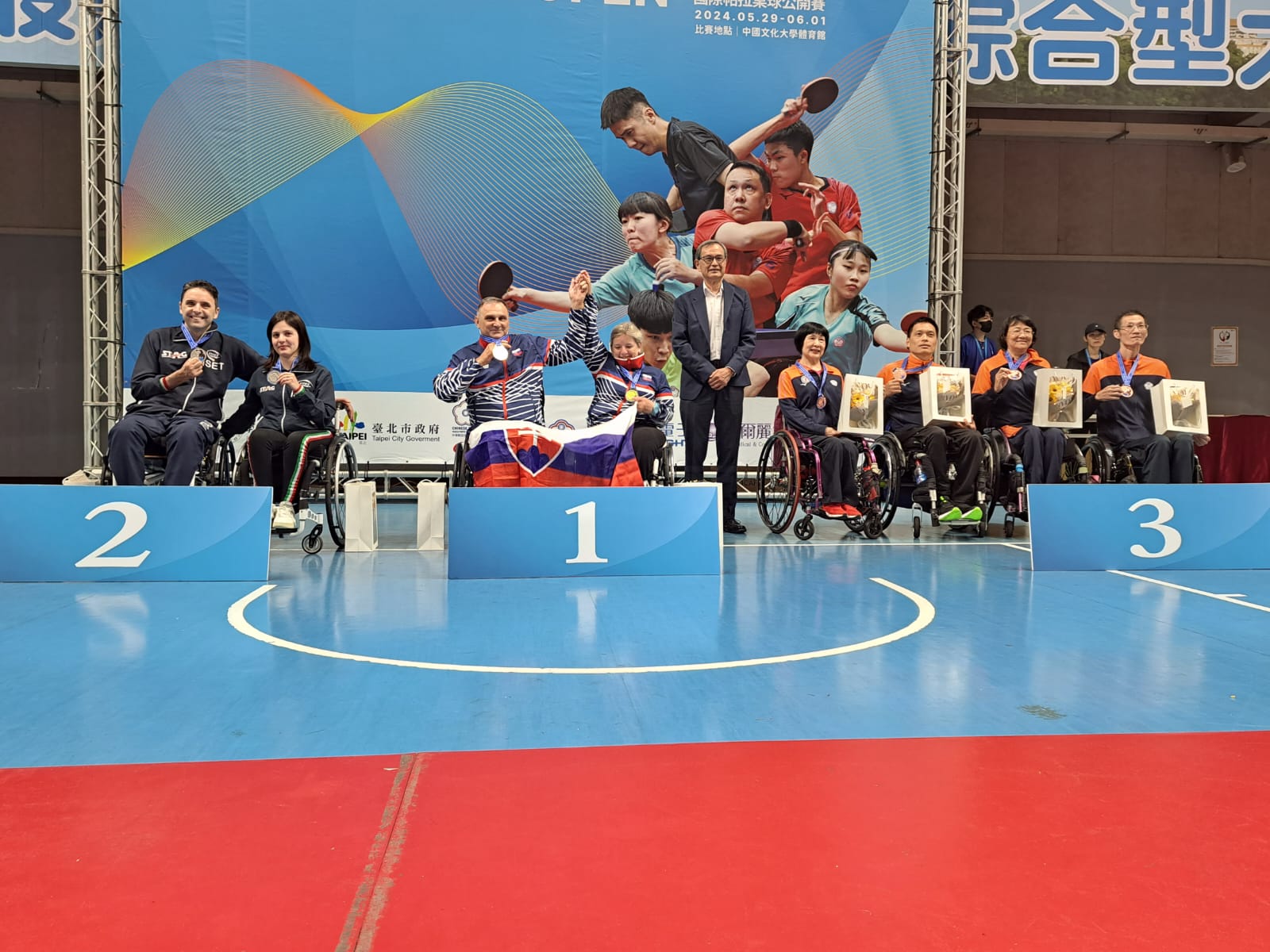 ITTF Taipei City Para Open 2024 podio del doppio misto XD4 7
