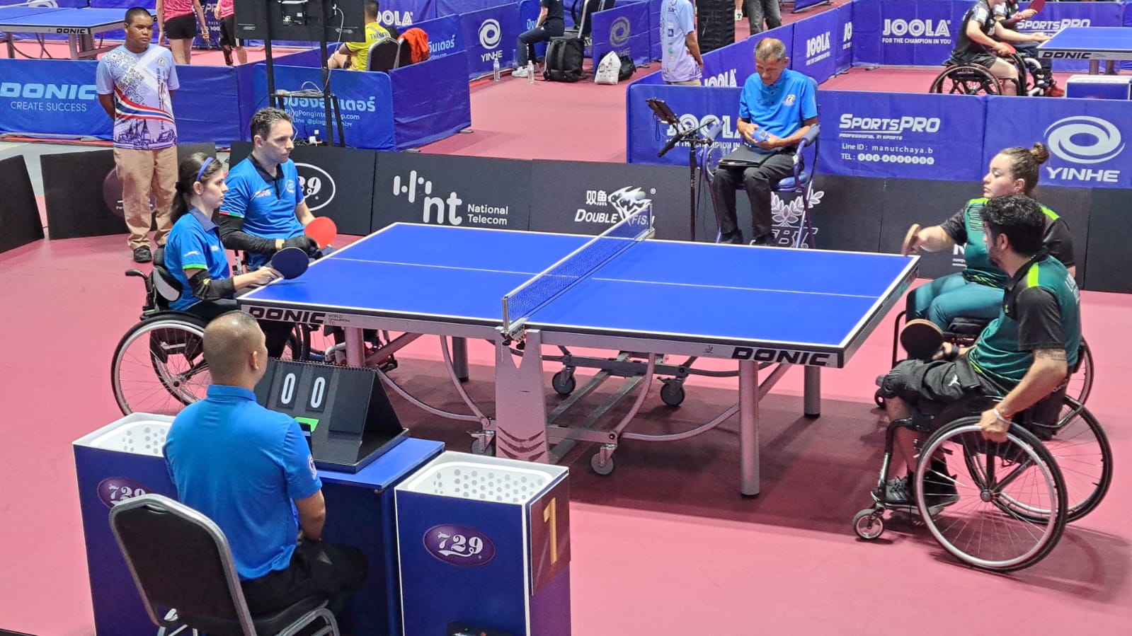 ITTF Thailand Para Open 2024 Federico Crosara e Carlotta Ragazzini in gara nel misto di classe XD7