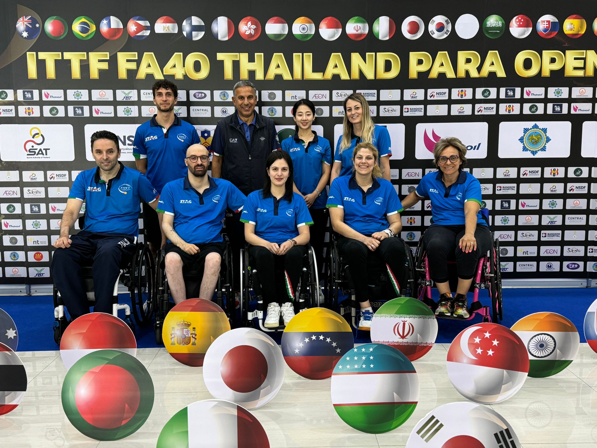 ITTF Thailand Para Open 2024 la Nazionale azzurra