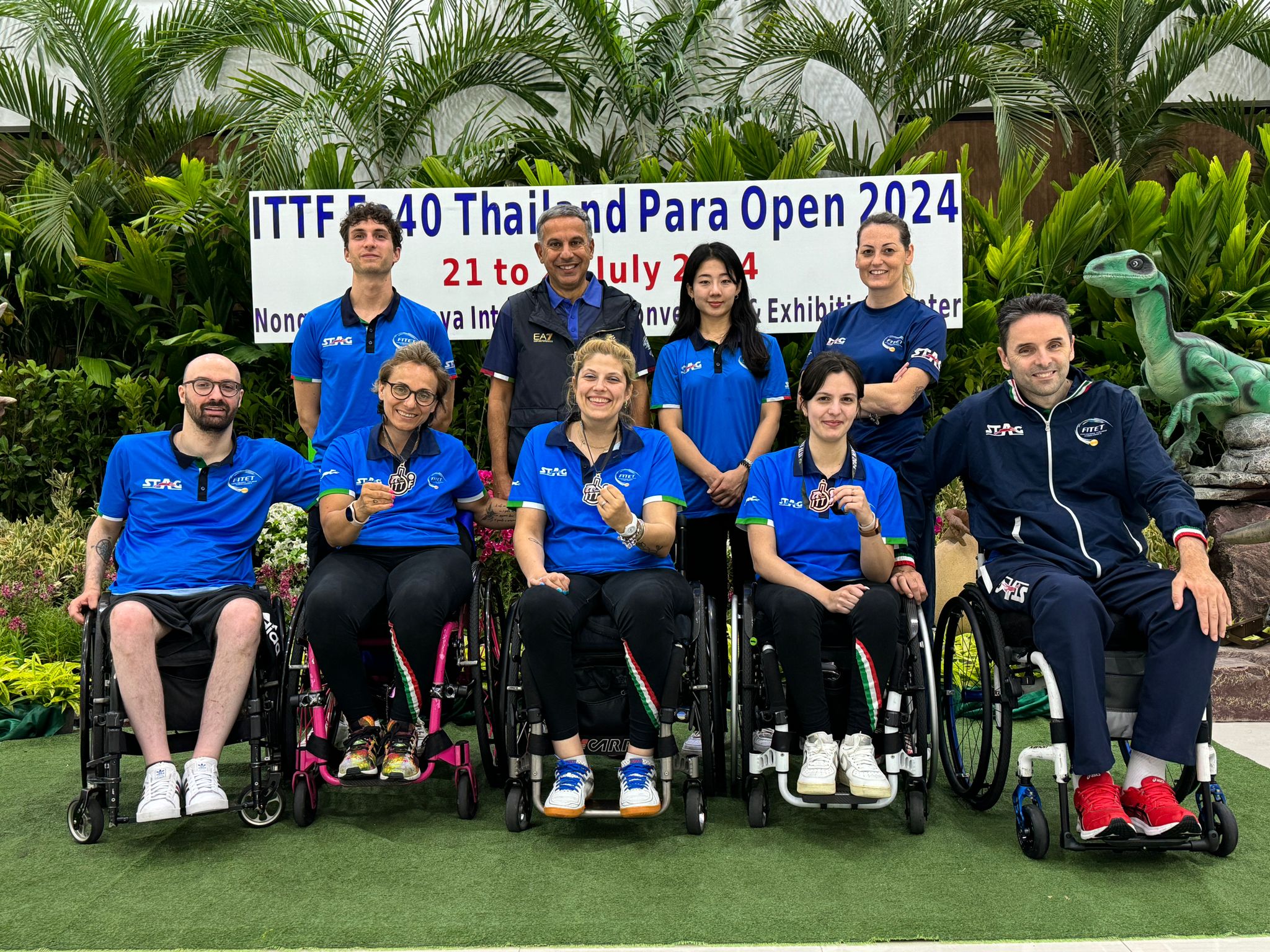 ITTF Thailand Para Open 2024 la Nazionale azzurra con le medaglie