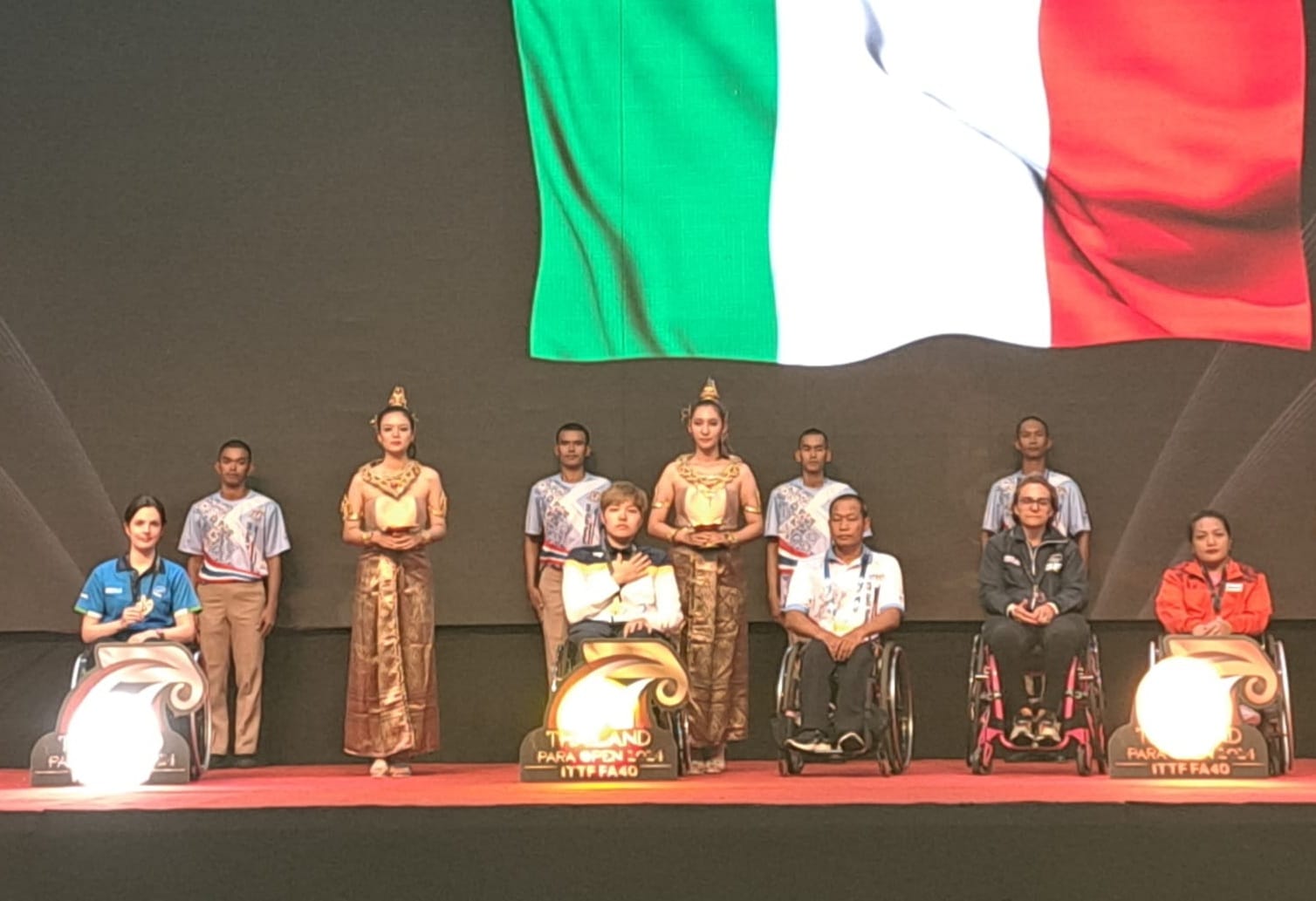 ITTF Thailand Para Open 2024 podio del singolare femminile di classe 3