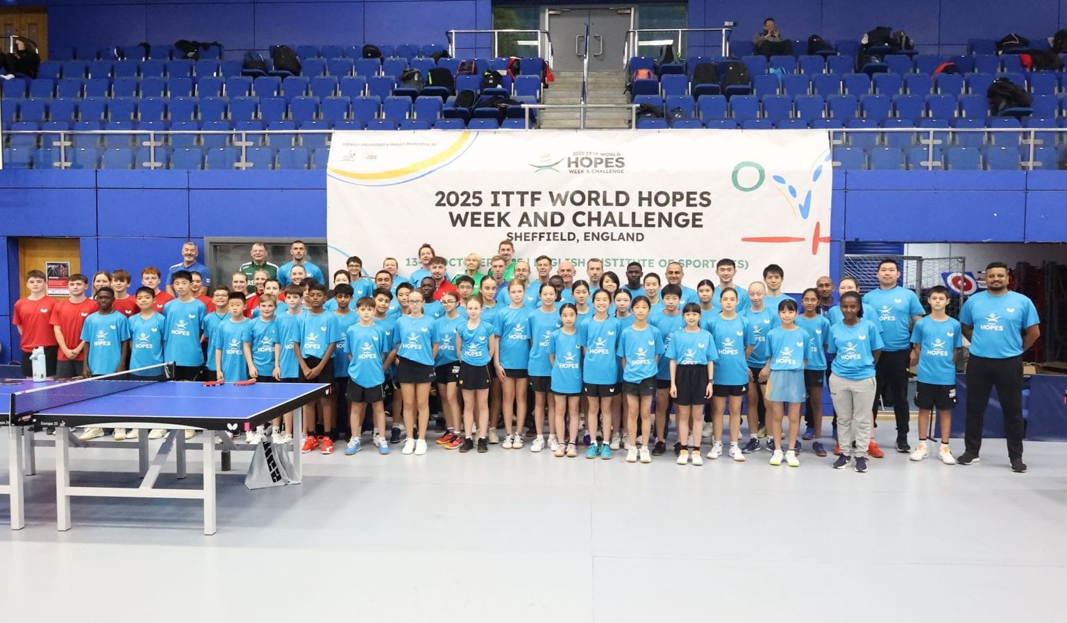ITTF World Hopes Week Challenge 2025 gruppo partecipanti