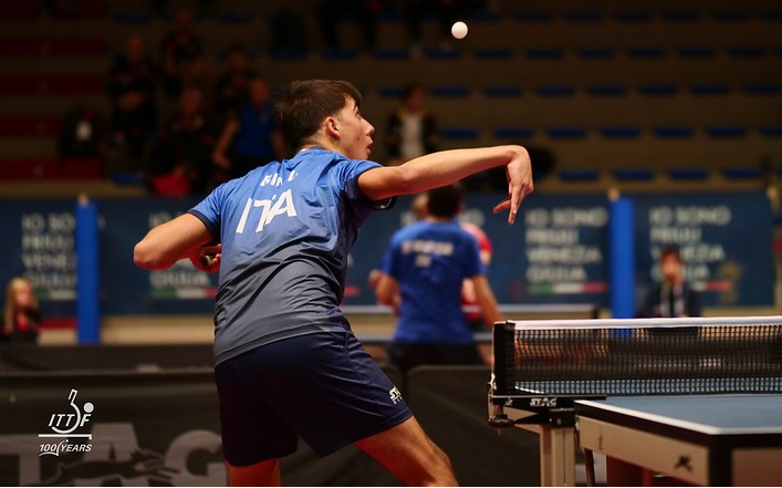 ITTF World Para Challenger Lignano 2026 Ludovico Bini al servizio