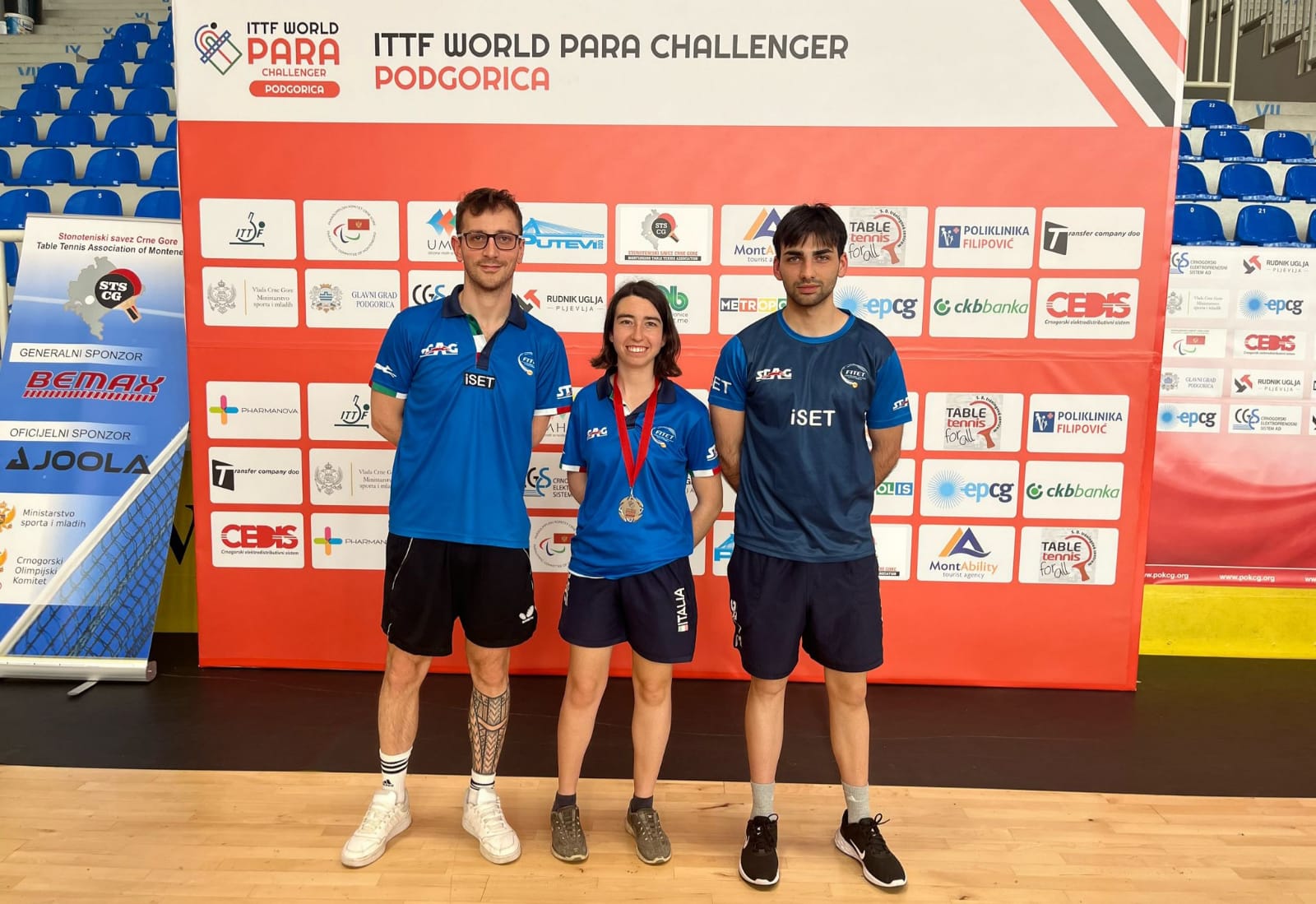 ITTF World Para Challenger Podgorica 2025 Lorenzo Cordua Elena Elli e Leonardo Coletta