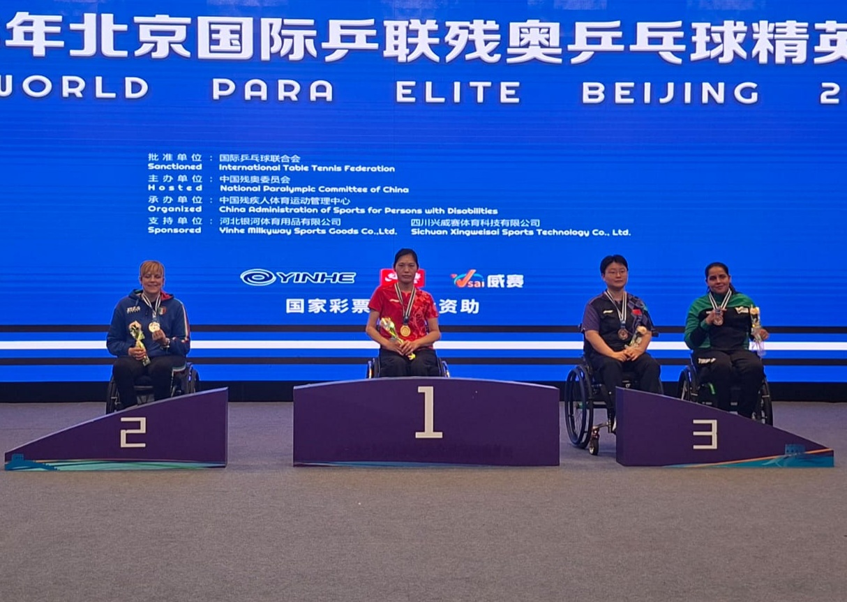 ITTF World Para Elite Beijng 2026 podio del singolare di classe 1 2 con Giada Rossi argento