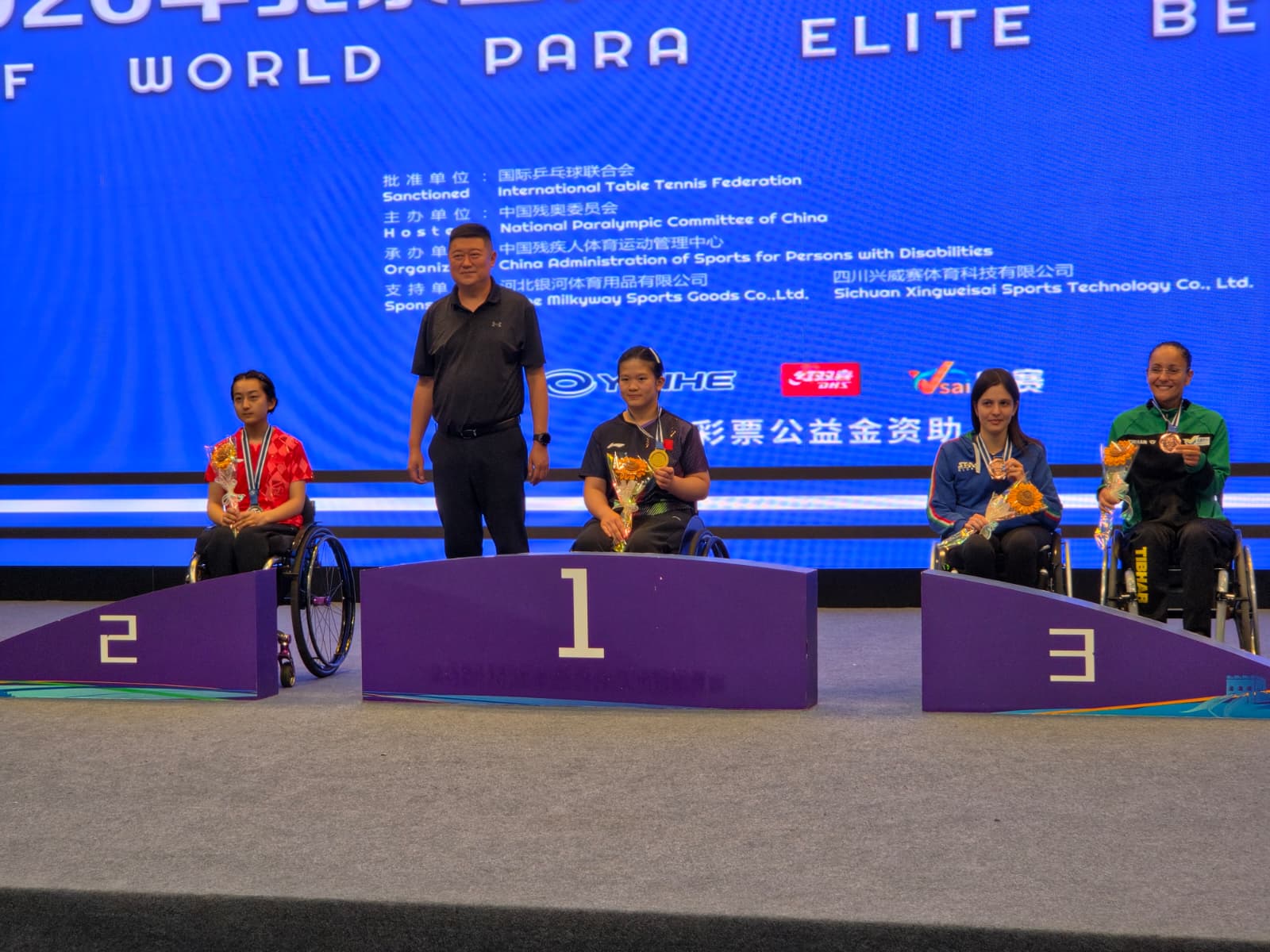ITTF World Para Elite Beijng 2026 podio del singolare di classe 3 con Carlotta Ragazzini bronzo