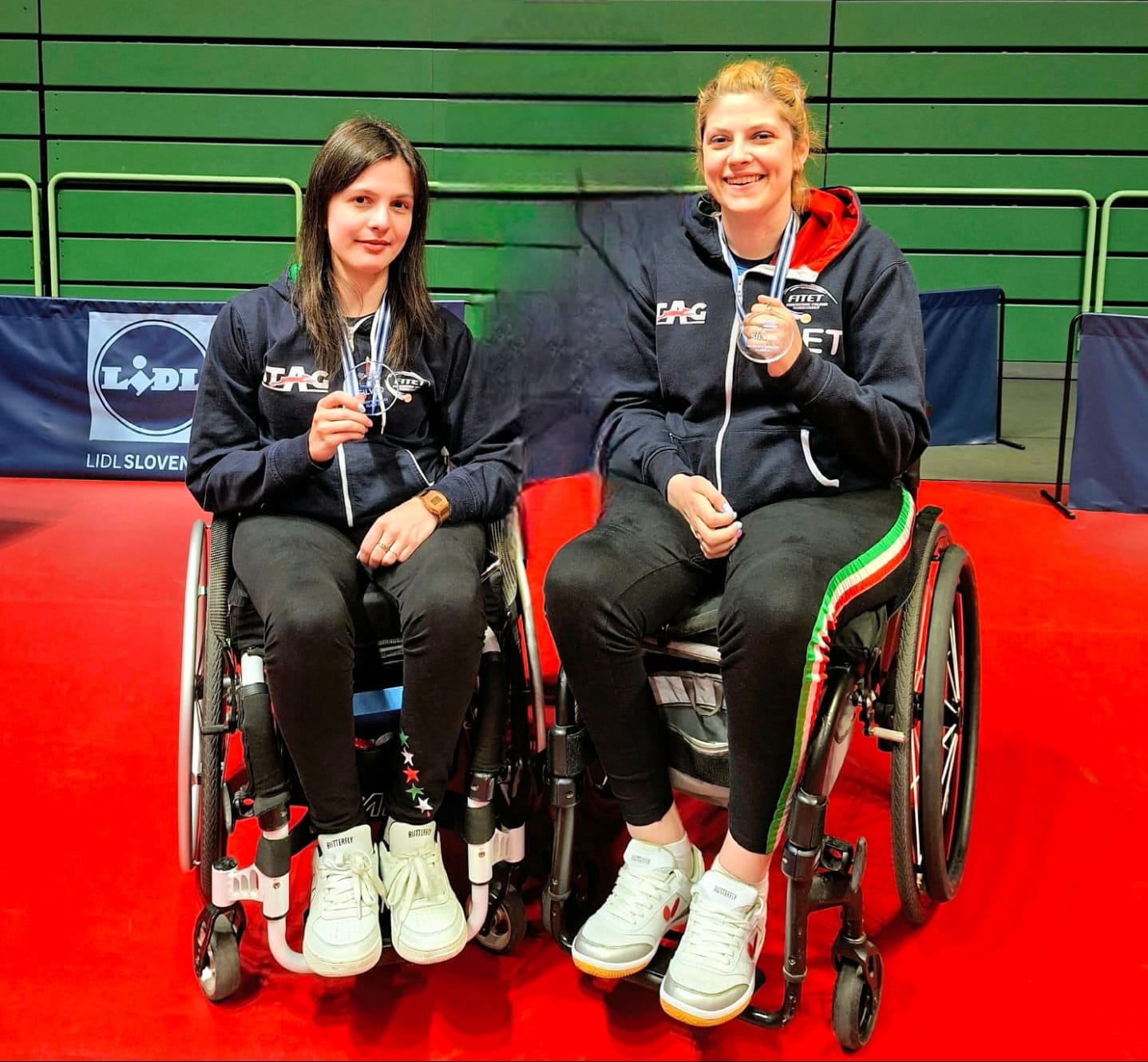 ITTF World Para Elite Lasko 2025 Carlotta Ragazzini e Giada Rossi argento nel doppio di classe WD5