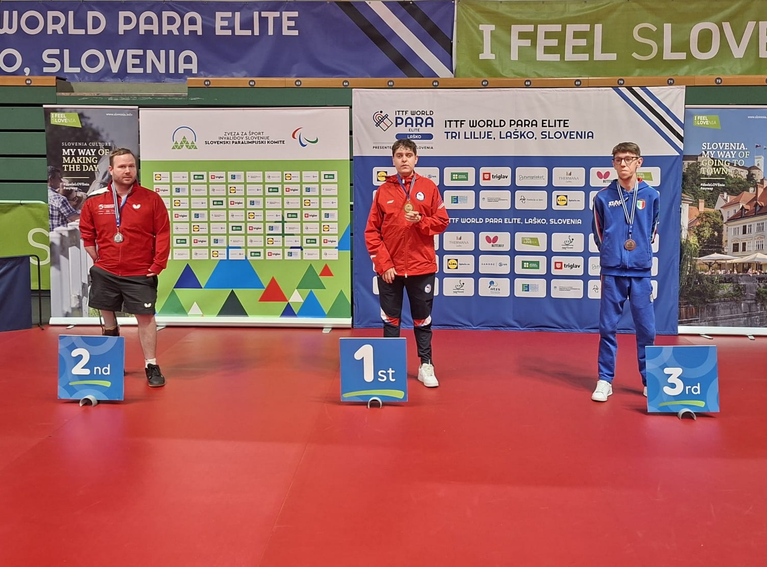 ITTF World Para Elite Lasko 2026 podio del singolare di classe 6 con Matteo Parenzan bronzo