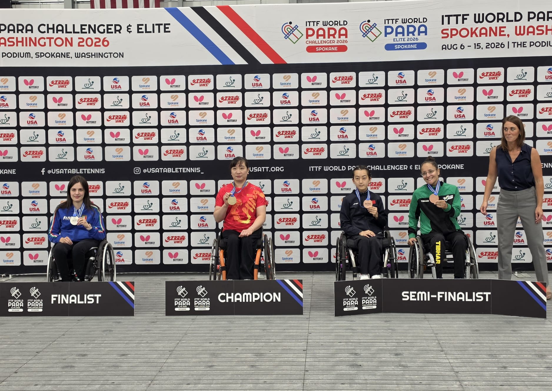 ITTF_World_Para_Elite_Spokane_2026_podio_del_singolare_di_classe_2-3_con_Carlotta_Ragazzini_argento