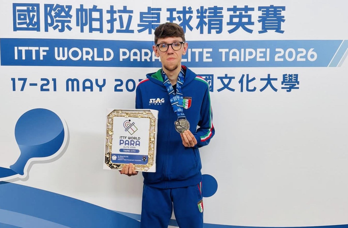 ITTF World Para Elite Taipei 2026 Matteo Parenzan argento nel singolare di classe 6