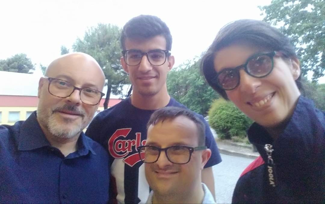 I paralimpici Mirco Cundari Vincenza Di Girolamo e Tony CCerami