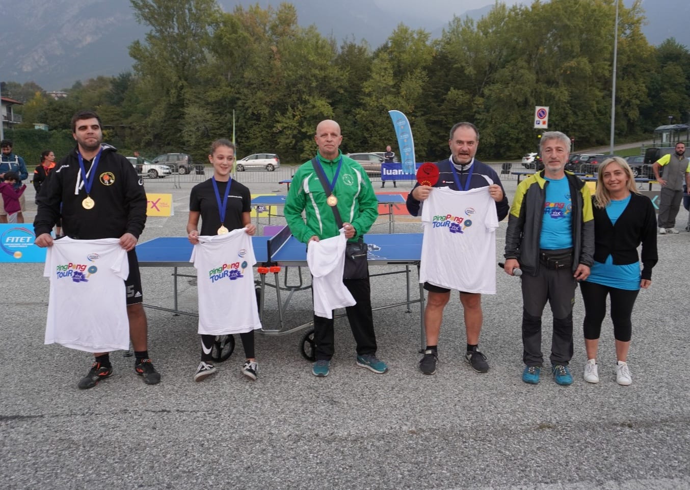 Il podio del torneo di TTX di Gemona del Friuli