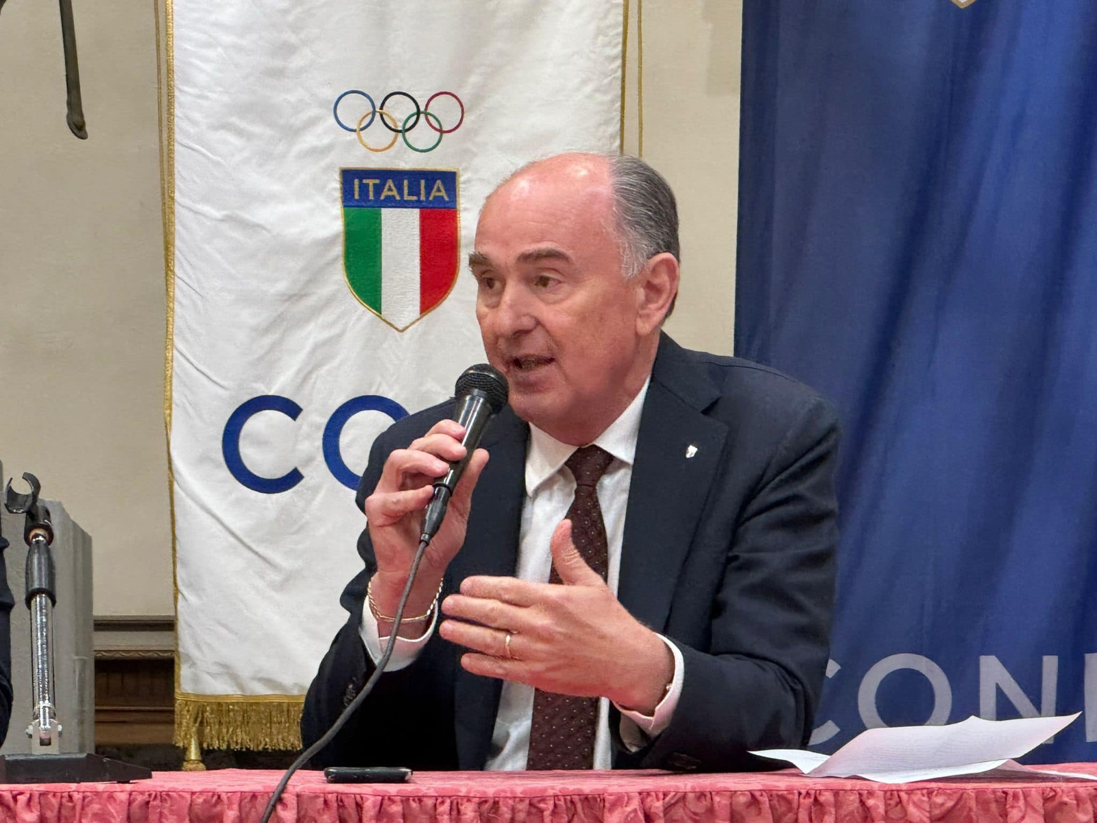 Il presidente del CONI Marche Fabio Luna