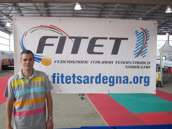 Il presidente del Tennistavolo Norbello e della Fitet Sardegna Simone Carrucciu