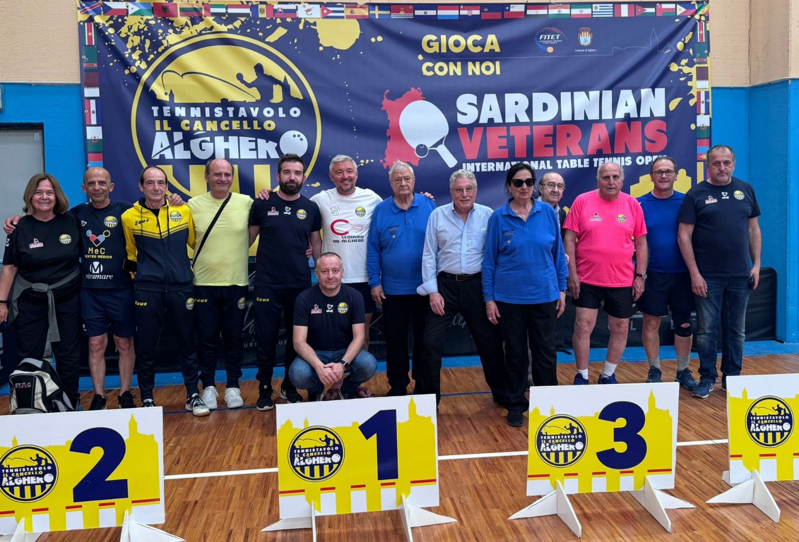International Sardinian Veterans 2025 atleti e arbitri