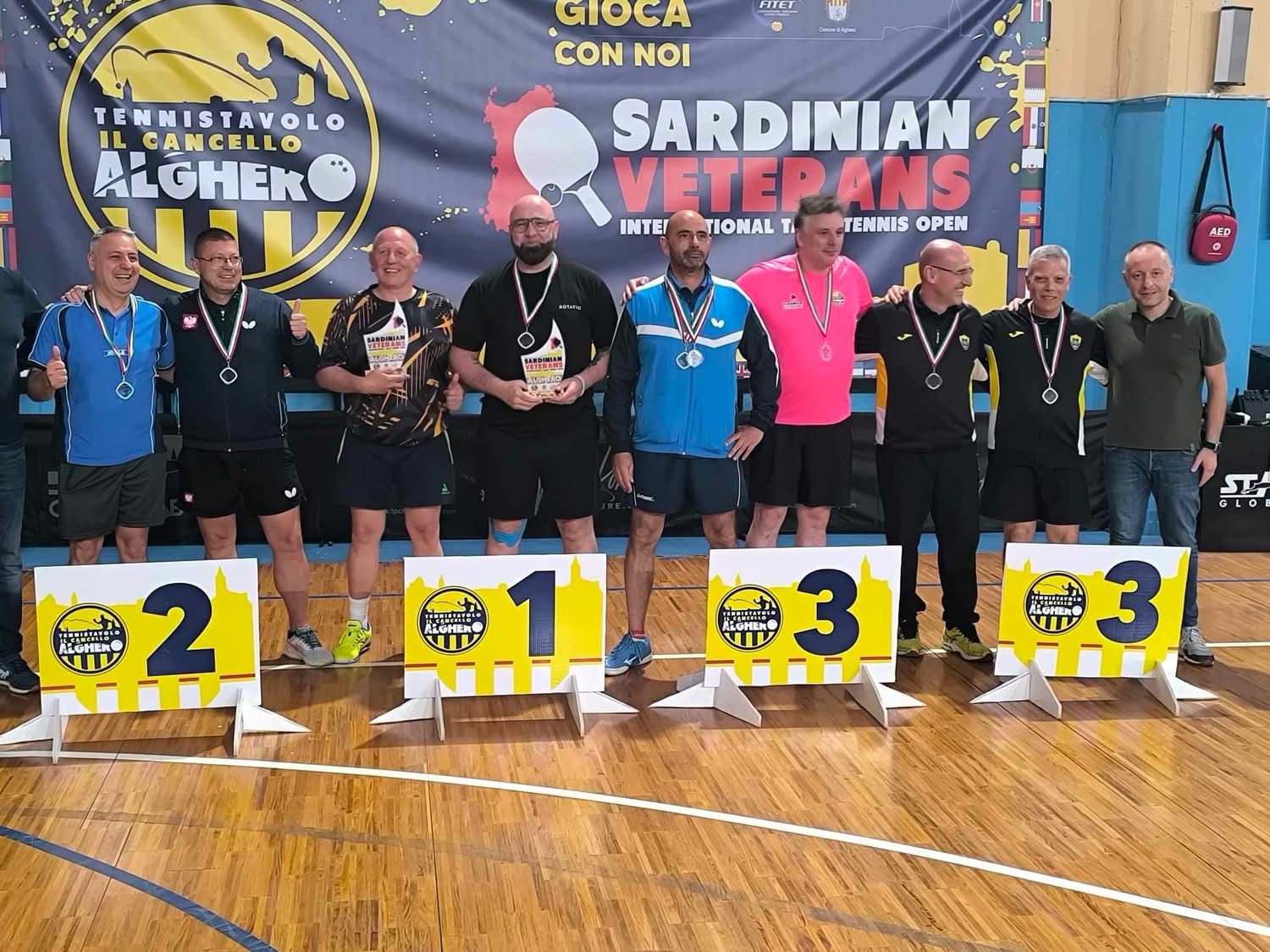 International Sardinian Veterans 2025 podio